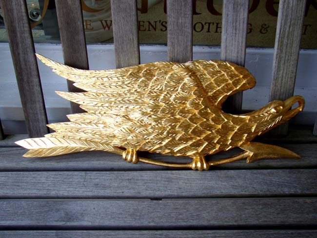 The "Kittery" carved eagle by J P Uranker of Martha's Vineyard